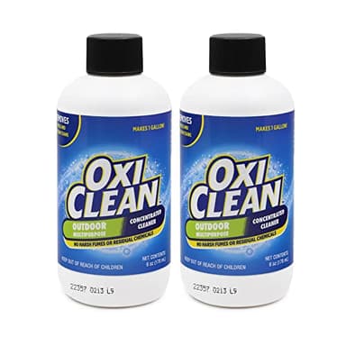OxiClean - Outdoor Multipurpose Super Concentrated Cleaner - Makes 2 Gallons - Stain Remover - Driveway Cleaner for Concrete - Degreaser for Cement and Brick (2 PK 6oz Bottle = 2 Gallons)