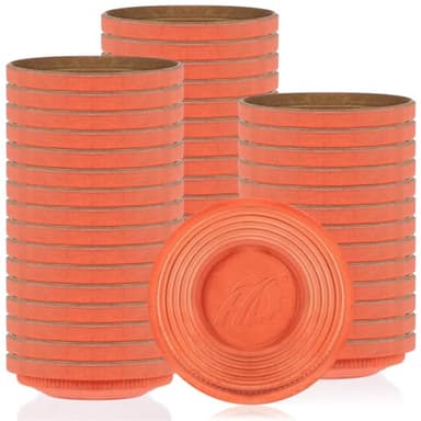 Silipull 100 Pcs Biodegradable Clay Pigeons, Standard 110mm Clay Targets Refill Skeet Targets Disks High-Visibility Target for Skeet & Trap Shooting, Practice Shattering Disc (Orange)