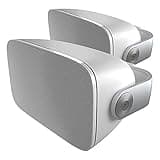 Bowers & Wilkins AM-1 Architectural Monitor Weather-Resistant Loudspeaker for Patio, Garden, or Poolside, 1" Aluminum-Dome Tweeter, 5" Glassfibre Cone Midrange & Auxiliary Bass Radiator (Pair, White)