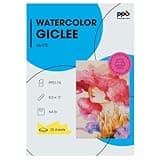 PPD Watercolor Printer Paper, Printable Fine Art Paper for Inkjet Printer, Textured Giclee Archival Acid Free Paper 8.5 x 11, Professional Grade, Heavyweight 240 gsm/64 lb (25 Sheets)