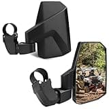 SHEJISI UTV Mirrors,The Spring Back Feature Allows Easy Reset After Fold,2024 New SXS Mirrors Side View for 1.5"-2.0" Roll Cage,Compatible with Polaris RZR,Can Am X3,Honda Pioneer Talon,Kawasaki Mule
