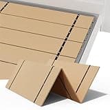 NobleRealm® Foldable Box Spring Twin | Twin Size Bunkie Board & Bed Support Slats | Bed Board for Mattress Support | Easy Setup, Correct Sleeping Posture, Reduce Backache (32 x 60 Twin Size)
