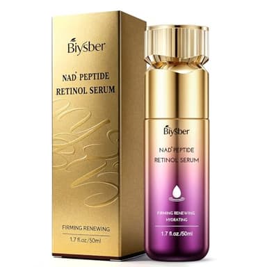 NAD+ Retinol Collagen Face Serum: Anti-Aging Peptide Serum, Tightens Skin, Reduces Wrinkles & Fine Lines, Hydrating Serum for Radiant Glow