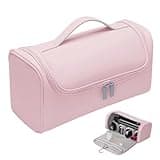 Gearific Travel Case Compatible with Dyson/Shark Flexstyle,PU waterproof Portable Travel Pouch with Hanging Hook, Carrying Case Compatible for Dyson/Shark Airwrap Flexstyle Complete Styler (Pink)