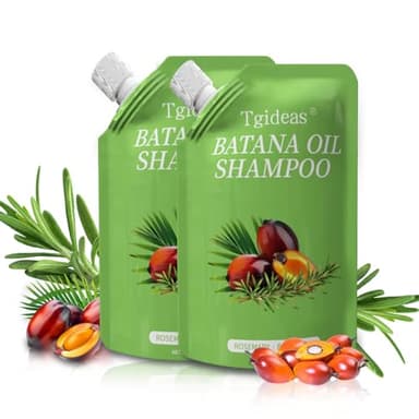 Tgideas Batana Oil & Rosemary Shampoo for Hair Growth, Formula for Thinning Hair & Reduce Hair Loss, Nourish Scalp & Add Volume, for Men & Women (Pack of 2)