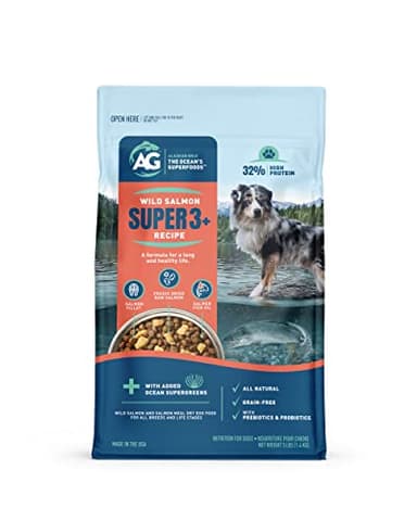 Alaskan Gold SUPER3+ Salmon Freeze Dried Raw Salmon Dry Dog Food | Puppy & Adult | Small & Large Breed | High-Protein | Grain-Free | All-Natural Nutrition | 3-lbs