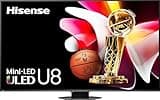 Hisense 85-Inch Class U8 Series Mini-LED ULED 4K UHD Google Smart TV (85U8N, 2024 Model) - QLED, Native 144Hz, Full Array Local Dimming, Game Mode Pro, Alexa Compatibility (Renewed)