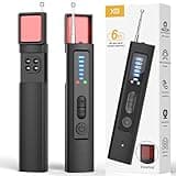 Hidden Camera Detectors, GPS Tracker Detector, Portable Spy Camera Finder Hidden Device for Car, Home,Hotel,Travel, Office, 6 Levels Sensitivity (Black)