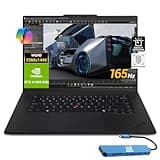 Lenovo 2025 ThinkPad P1 Gen 7 Mobile Workstation Laptop (16" QHD 165Hz, Intel Ultra 7 155H, 32GB RAM,1TB SSD, NVIDIA RTX 1000 Ada) 2 x Thunderbolt 4, Support 3 x 4k Monitors, Wi-Fi 7, Win 11 Pro