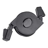 Sonew CAT6 Ethernet Cable, Adjustable Retractable RJ45 LAN Network Cable Cord, High Speed LAN Wires Internet Patch Cable, Network Cable Laptop Internet Connection Black (2m/6.6ft)