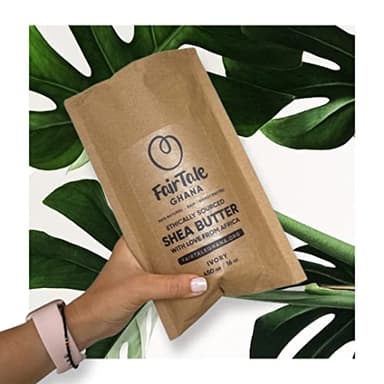 FairTale GHANA Raw African Shea Butter 16 oz | 450 g - 100% Natural, Unrefined, Handcrafted from Ghana