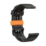 Amazfit Official Smart Watch Bands Replacement, 22mm Upcycled Silicone Smartwatch Bands for Women/Men, Compatible with Amazfit T-Rex 3, Balance, Bip 5 Unity, Cheetah Pro, GTR 4, GTR 3 & More, Black