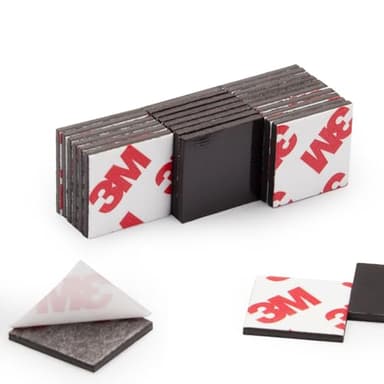 Magnetic Squares with Adhesive Backing(96 PCS Each 3/4" x 3/4"),Self Sticky Pre-Cut Magnet Tape Strip for Family Activities,Peel and Stick for Cards/Picture/Poster (80mil Magnet)