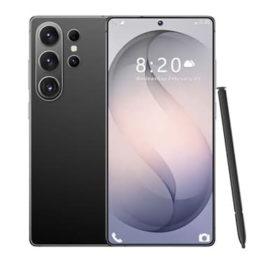 RokCokDok I26 Ultra Unlocked Phone: Built-in Stylus, 12GB+512GB, Snapdragon 8 Gen 3 | 108MP Camera & 6800mAh Battery | 5G Android 15 (Titanium Black)