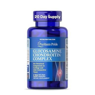 Puritan's Pride Glucosamine Chondroitin Complex for Women and Men, Dietary Supplement for Joint Health, 120 Rapid Release Capsules