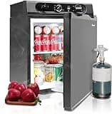 Smad 3 Way RV Fridge, Off Grid Propane Refrigerator 110V/12V/LPG for Camper Truck Outdoor Quiet 40L 1.4 cu.ft, Black