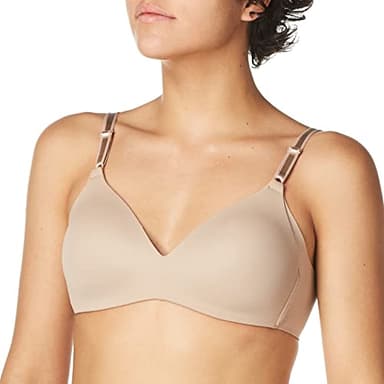 Warner's Women's Blissful Benefits NO Side Effects Smoothing Wirefree Bra, Toasted Almond, 38C