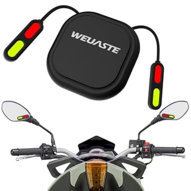 WEUASTE Radar Detector for Motorcycle BSD Blind Spot Detection System with Indicators Alert,24GHz Millimeter Wave Sensor,Detect Hazards from Side & Rear Line for Motorcycle Bicycle E-Bike