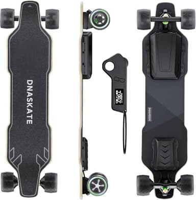 Dnaskate V4 Electric Skateboard with Remote, 28 Mph Top Speed,22 Miles Range,1000W Hub-Motor, Longboard Skateboard for Adults ＆Teens