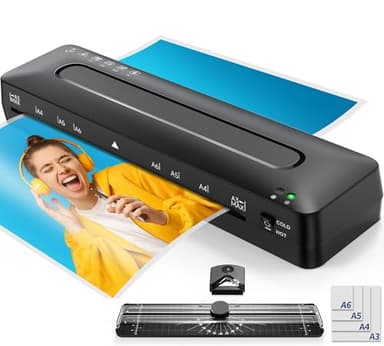 Laminator Machine 13 Inch Laminators - Laminating Machine 11x17 Cold Thermal Laminator Lamination Machine with Sheets, A3 Laminater Personal Laminator for Teachers, Fast Warm for Home Office School