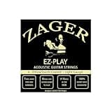 Zager Easy Play Pillow Touch Coated Guitar Strings - Acoustic Guitar Strings - 80/20 Bronze - For 6 String Guitar - Deep Bright Projecting Tone - Custom Light Gauge - Pack of 1