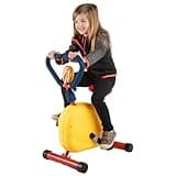 Kids Exercise Bike - Indoor Stationary Cycle Riding Toy with Adjustable Seat - Kids Workout Equipment for Boys and Girls Ages 4 and Up by Hey Play