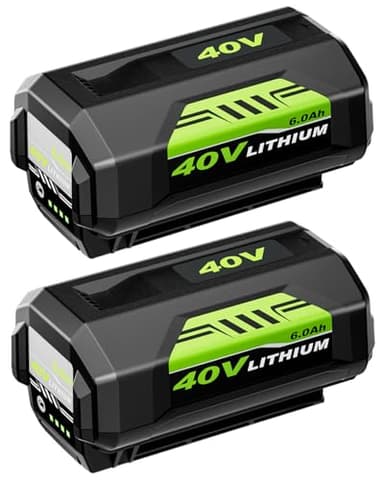 Coraybat 2 Pack 40V 6.0Ah Replacement for Ryobi 40V Battery OP4060A1 0P40601 0P4075A OP4050A OP4026A OP40201 0P4040 0P401 Lithium-lon Compatible with Ryobi 40 Volt Cordless Power Tool
