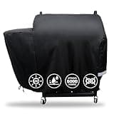QuliMetal Grill Cover for Rec Tec RT-590, Recteq Deck Boss 590 Wood Pellet Grill - Heavy Duty Waterproof Fade Resistant Outdoor Smoker Cover with Elastic Drawstring for Recteq RT-590 Grill Accessories