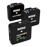 RØDE Wireless Go II Dual Channel Wireless System with Built-in Microphones with Analogue and Digital USB Outputs, Compatible with Cameras, Windows and MacOS computers, iOS and Android phones