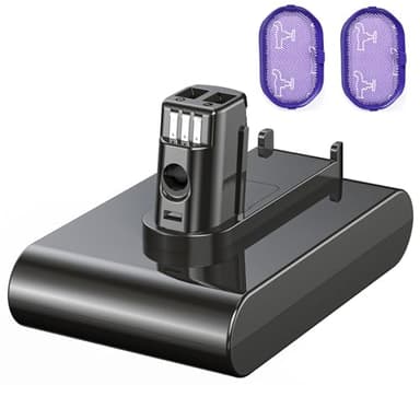 Morpilot 22.2V 6500mAh Upgrade Replacement Battery for DC35, Compatible with DC31 DC34 DC35 DC44 DC45 917083-01 Handheld Vacuum Cleaner, Includes 2 Filters(Not Applicable to Type B)