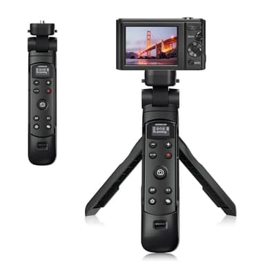 for Sony Camera Tripod with Rechargeable Shutter Release,AODELAN Shooting Grip Wireless Remote Control Handle for A7C,A7III,ZV-1,ZV-E10,ZV-1F,A6100,A6400,A6700,A7IV,RX100 VII,A9,A9 II,DSC-RX0 II