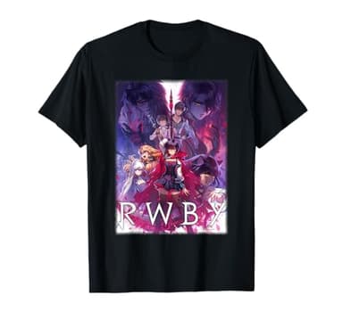 RWBY Colorful Show Poster Anime Cartoon T-Shirt