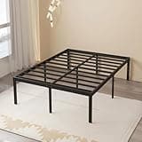 Maenizi 20 Inch King Bed Frame No Box Spring Needed, Heavy Duty King Platform Bed Frame Support Up to 3000 lbs, Easy Assembly, Noise Free, Black