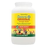 NaturesPlus Source of Life Energy Shake - 5 lbs, Vegetarian Drink Mix - Granola Flavor - Multivitamin, Mineral & Protein Powder - Whole Food Meal Replacement - Non-GMO, Gluten-Free - 58 Servings