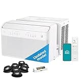 Midea 12,000 BTU U Shaped Smart Inverter Window Air Conditioner - Cools 550 Sq Ft, Ultra Quiet with Open Window Flexibility - Alexa/Google Assistant Compatible - 35% Energy Savings, Remote (Updated)