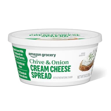 Amazon Grocery, Chive & Onion Cream Cheese Spread, 8 Oz