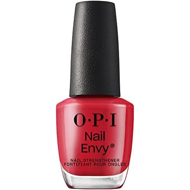 OPI Nail Envy Strengthener Big Apple Red | Opaque Bright Red Crème Strengthening Nail Polish Treatment | Strengthen Weak & Thin Nails
