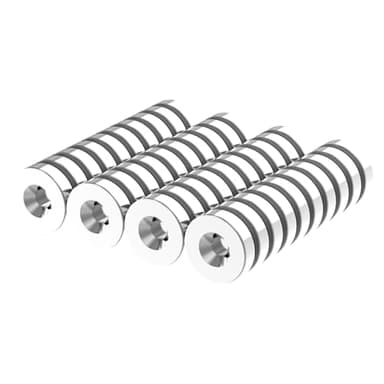 AplysiaTech N52-1/2 D x 1/8" H - 40 Pack with #4 Screw Countersunk Hole Powerful Rare Earth Ring Magnets, Super Strong Neodymium Mounting Magnets for Tool, Crafts and Cabinet Countersunk Magnet