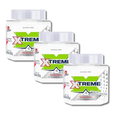 Xtreme Clear Performance Styling Hair Gel for Men, Alcohol-Free, 48-Hour Xtreme Control With Aloe Vera, 8.82 Oz Jar (Pack of 3)