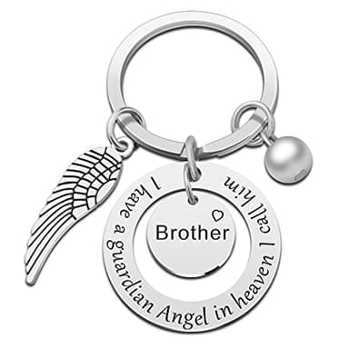 Brother Memorial Gifts For Loss Bereavement Sympathy Keychain for Soul Brothers Grieving Condolence Remembrance Funeral Gift