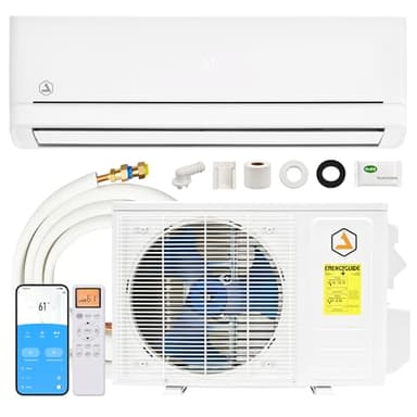 Albott 12,000 BTU DIY Mini Split AC & Heating System with Pro Fast-Fit Set