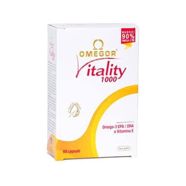 OMEGOR Omega 3 Fish Oil Supplement IFOS Certified Vitality 1000 with 800mg EPA and DHA per Capsule - No Fishy Aftertaste, Non-GMO (60 Softgels)