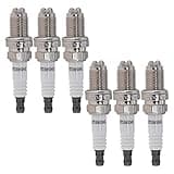 Juicery Spark Plugs 12120037607 BKR6EQUP Automotive Replacement Iridium Spark Plug Set of 6 Compatible with BMW 320i 323i 325Ci 325i 325xi 328i 328Ci 330i 330xi 525i 528i 530i 750iL 760i 760Li M3
