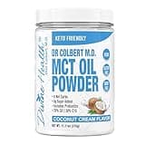 Keto Zone MCT Oil Powder | Coconut Cream Flavor | 30 Day Supply | 75/C8 25/C10 | 0 Net Carbs | All Natural Keto Approved For Ketosis |