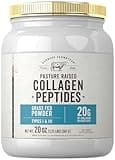 Carlyle Grass Fed Collagen Peptides Powder 20oz | Unflavored | Pasture Raised | Types I & III | 20g of Collagen Per Daily Dose | Non-GMO, Gluten Free | by Herbage Farmstead