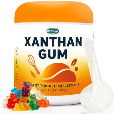 10 oz Food-Grade Xanthan Gum Powder, Pure Xanthan Gum for Baking Gluten Free, Xanthan Gum Thickener Suitable for Making Ice Cream, Cake, Yogurt, Candy