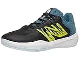New Balance Men's 696 V6 Tennis Shoe, Black/Firefly, 10.5