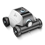 Cordless Robotic Pool Vacuum, Above Ground Pool Vacuum,Powerful Suction&130mins Running Time,6600mAh Battery, Ideal for Flat Above Pools Up to 1300 Sq.ft