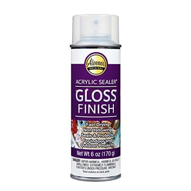 Aleene's 26412 Spray Gloss Finish, 6 Oz Acrylic Sealer, Original Version, Clear - Gloss
