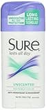 Sure Deodorant Invisible Solid, Unscented - 2.6 oz